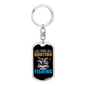 Not Always Hunter'S Keychain Gift Stainless Steel or 18k Gold Dog Tag Keyring-Express Your Love Gifts