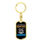 Not Always Hunter'S Keychain Gift Stainless Steel or 18k Gold Dog Tag Keyring-Express Your Love Gifts