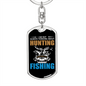 Not Always Hunter'S Keychain Gift Stainless Steel or 18k Gold Dog Tag Keyring-Express Your Love Gifts