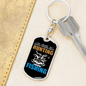 Not Always Hunter'S Keychain Gift Stainless Steel or 18k Gold Dog Tag Keyring-Express Your Love Gifts