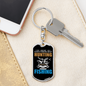 Not Always Hunter'S Keychain Gift Stainless Steel or 18k Gold Dog Tag Keyring-Express Your Love Gifts