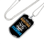 Not Always Hunting Necklace Stainless Steel or 18k Gold Dog Tag 24" Chain-Express Your Love Gifts