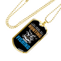 Not Always Hunting Necklace Stainless Steel or 18k Gold Dog Tag 24" Chain-Express Your Love Gifts