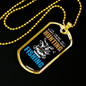 Not Always Hunting Necklace Stainless Steel or 18k Gold Dog Tag 24" Chain-Express Your Love Gifts