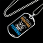 Not Always Hunting Necklace Stainless Steel or 18k Gold Dog Tag 24" Chain-Express Your Love Gifts