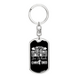Not Be Entertained By The Sins Keychain Stainless Steel or 18k Gold Dog Tag Keyring-Express Your Love Gifts