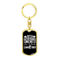 Not Be Entertained By The Sins Keychain Stainless Steel or 18k Gold Dog Tag Keyring-Express Your Love Gifts