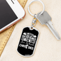 Not Be Entertained By The Sins Keychain Stainless Steel or 18k Gold Dog Tag Keyring-Express Your Love Gifts