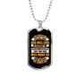 Not Because We Are Good Christian Necklace Stainless Steel or 18k Gold Dog Tag 24" Chain-Express Your Love Gifts