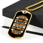 Not Because We Are Good Christian Necklace Stainless Steel or 18k Gold Dog Tag 24" Chain-Express Your Love Gifts