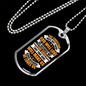 Not Because We Are Good Christian Necklace Stainless Steel or 18k Gold Dog Tag 24" Chain-Express Your Love Gifts