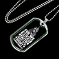 Not By Sight Christian Necklace Stainless Steel or 18k Gold Dog Tag 24" Chain-Express Your Love Gifts