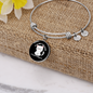 Not Cat Hair Bracelet Stainless Steel or 18k Gold Circle Bangle-Express Your Love Gifts