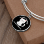 Not Cat Hair Bracelet Stainless Steel or 18k Gold Circle Bangle-Express Your Love Gifts