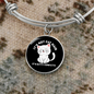 Not Cat Hair Bracelet Stainless Steel or 18k Gold Circle Bangle-Express Your Love Gifts