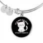 Not Cat Hair Bracelet Stainless Steel or 18k Gold Circle Bangle-Express Your Love Gifts