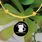 Not Cat Hair Bracelet Stainless Steel or 18k Gold Circle Bangle-Express Your Love Gifts