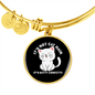 Not Cat Hair Bracelet Stainless Steel or 18k Gold Circle Bangle-Express Your Love Gifts