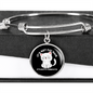 Not Cat Hair Bracelet Stainless Steel or 18k Gold Circle Bangle-Express Your Love Gifts