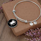 Not Cat Hair Bracelet Stainless Steel or 18k Gold Circle Bangle-Express Your Love Gifts
