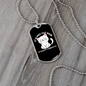 Not Cat Hair Necklace Stainless Steel or 18k Gold Dog Tag 24" Chain-Express Your Love Gifts