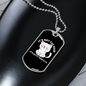 Not Cat Hair Necklace Stainless Steel or 18k Gold Dog Tag 24" Chain-Express Your Love Gifts
