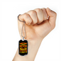Not Crazy Biker Necklace Stainless Steel or 18k Gold Dog Tag 24"-Express Your Love Gifts