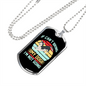 Not Going Without My Dog Necklace Stainless Steel or 18k Gold Dog Tag 24" Chain-Express Your Love Gifts