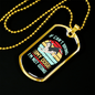 Not Going Without My Dog Necklace Stainless Steel or 18k Gold Dog Tag 24" Chain-Express Your Love Gifts