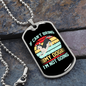 Not Going Without My Dog Necklace Stainless Steel or 18k Gold Dog Tag 24" Chain-Express Your Love Gifts
