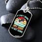 Not Going Without My Dog Necklace Stainless Steel or 18k Gold Dog Tag 24" Chain-Express Your Love Gifts