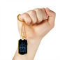Not Going Witout My Dog Blue Necklace Stainless Steel or 18k Gold Dog Tag 24" Chain-Express Your Love Gifts
