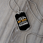 Not Going Witout My Dog Necklace Stainless Steel or 18k Gold Dog Tag 24" Chain-Express Your Love Gifts