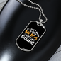 Not Going Witout My Dog Necklace Stainless Steel or 18k Gold Dog Tag 24" Chain-Express Your Love Gifts