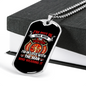Not In Uniform Firefighter Gift Stainless Steel or 18k Gold Dog Tag 24" Chain-Express Your Love Gifts