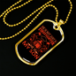 Not Just A Firefighter Gift Stainless Steel or 18k Gold Dog Tag 24" Chain-Express Your Love Gifts