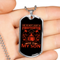 Not Just A Firefighter Gift Stainless Steel or 18k Gold Dog Tag 24" Chain-Express Your Love Gifts