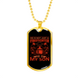 Not Just A Firefighter Gift Stainless Steel or 18k Gold Dog Tag 24" Chain-Express Your Love Gifts
