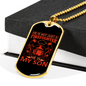 Not Just A Firefighter Gift Stainless Steel or 18k Gold Dog Tag 24" Chain-Express Your Love Gifts