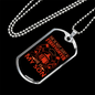 Not Just A Firefighter Gift Stainless Steel or 18k Gold Dog Tag 24" Chain-Express Your Love Gifts