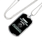 Not Listening Fishing Necklace Stainless Steel or 18k Gold Dog Tag 24" Chain-Express Your Love Gifts