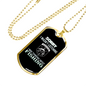 Not Listening Fishing Necklace Stainless Steel or 18k Gold Dog Tag 24" Chain-Express Your Love Gifts