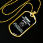 Not Listening Fishing Necklace Stainless Steel or 18k Gold Dog Tag 24" Chain-Express Your Love Gifts