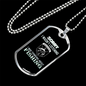 Not Listening Fishing Necklace Stainless Steel or 18k Gold Dog Tag 24" Chain-Express Your Love Gifts