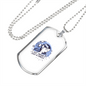 Not Moody Just a Cancer Zodiac Necklace Stainless Steel or 18k Gold Dog Tag 24" Chain-Express Your Love Gifts