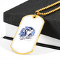 Not Moody Just a Cancer Zodiac Necklace Stainless Steel or 18k Gold Dog Tag 24" Chain-Express Your Love Gifts