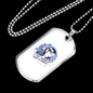 Not Moody Just a Cancer Zodiac Necklace Stainless Steel or 18k Gold Dog Tag 24" Chain-Express Your Love Gifts