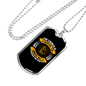 Not Museum For Saints Christian Necklace Stainless Steel or 18k Gold Dog Tag 24" Chain-Express Your Love Gifts