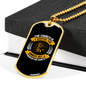 Not Museum For Saints Christian Necklace Stainless Steel or 18k Gold Dog Tag 24" Chain-Express Your Love Gifts