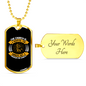 Not Museum For Saints Christian Necklace Stainless Steel or 18k Gold Dog Tag 24" Chain-Express Your Love Gifts